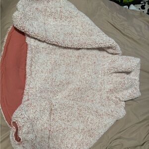 Lululemon Warmth Restore Sherpa Pullover -heathered copper clay